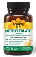 Country Life Methylfolate Chewable Tablets 60 ct