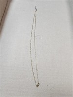 Necklace 18" chain marked 14k pendant 10k