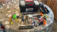 Rubbermaid Tool Box w contents including tools