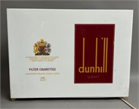 Dunhill Light Advertising Light Up Wall Clock