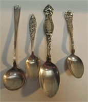 (4) STERLING SILVER SPOONS 1913-MONTREAL. 64G.