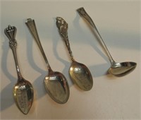 (4) STERLING SILVER SPOONS  TOLEDO-NAPOLEON. 90G.