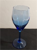 Cobalt Blue Petit Wine Stem Glass