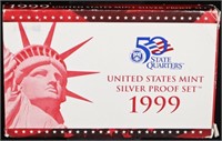 1999 US SILVER PROOF SET