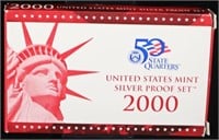 2000 US SILVER PROOF SET