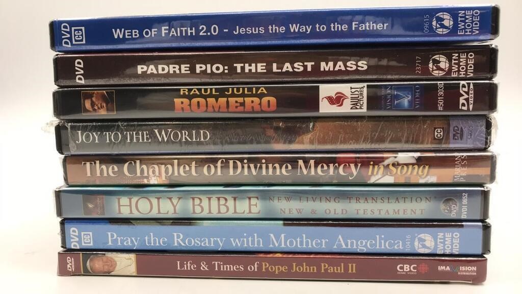 7 New Sealed Dvd Movies - Faith Based, Spiritual