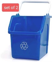 New Set of 2, good natured Stackable Recycle Bin w