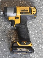 Police Auction: Dewalt Impact Drill With Battery