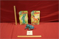 2 Vintage Gumby Figurines and Pull String Hippo