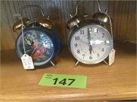 (2) Vintage Alarm Clocks