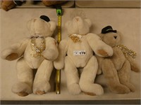(3) Vermont Teddy Bears