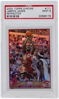 Lebron James 2003 Topps Refractor #111 Rookie Card