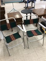 2cnt Aluminum Folding Chairs