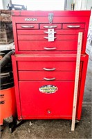 2-Piece Stack-On Toolbox - Top Box 6-Drawer with
