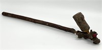 Hand Made Wooden Ceremonial Peace Pipe