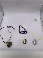 ART GLASS NECKLACES,PENDANT & BRACELET LOT