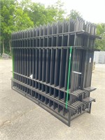 New AGT Skid Lot Of (24) PCS 10X7' Iron Fence