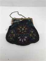 Floral beaded vintage  purse
