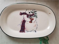 Pfaltzgraff Oval Bear Plate