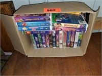 BOX OF CHILDRENS VCR TAPES