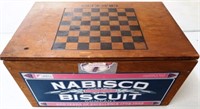 Nabisco Biscuits / Checkers Wooden Box / Crate