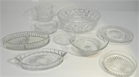 ASTD CRYSTAL CUT CANDY DISHES, CUP, BOWL