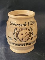 Löwensenf füllen Pottery Mustard Jar