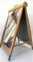 Vintage Wooden Standing Double Sided Mirror