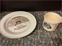 Girl Scout plate and mug