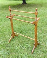 Oak Quilt Rack