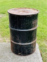 55 Gallon Steel Drum with Lid, good bottom