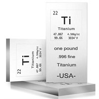 Titanium Pure .996 Fine One Pound Bullion Bar
