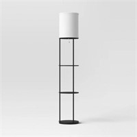 Shelf Floor Lamp Black - Room Essentials