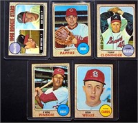 (9) 1961 Topps BB Cards w/ #79 Ted Kubiak
