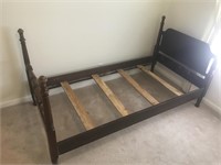 Wood Frame Twin Bed B