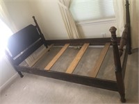 Wood Frame Twin Bed A