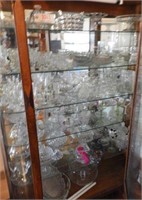 Entire contents of china cabinet full of clear