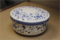 Blue and White Korean Ceramic Box