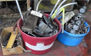 Tubs of Used Parts