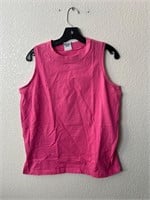 Vintage Can Cans Femme Pink Sleeveless Shirt