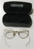 Vtg B&L Wire Rim Glasses w/ Case 1/10 12K GF