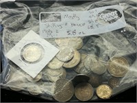 5.8 oz 1910s-60s Shillings & Pence