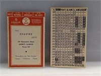 1947 Ad Baseball League Off Schedule