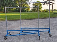 BUSINESS INDUSTRIAL ROLLING CLOTHES RACKS, NO SHIP