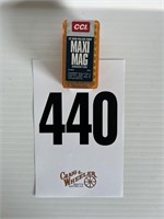 Box 22 mag CCI Maxi mag hollow points 50 rounds