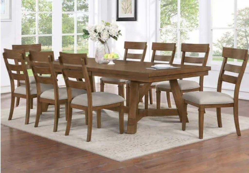 Craftsman - 9 Piece Dining Table Set (In Box)