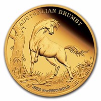 2023 1oz Gold Australian Brumby Proof W/ Box & Coa