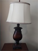 Table lamp w/shade approx 33" tall.