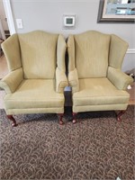 Pair of Marquis- Green Sitting Chairs