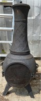 Cast-iron Chimnea (43"H). One foot needs